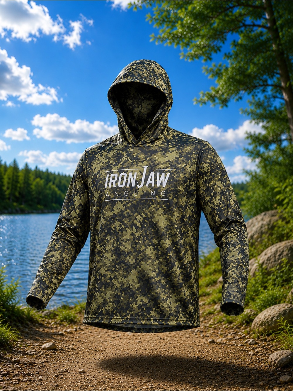 IronjawAngling performance hooded fishing shirt 50UPV